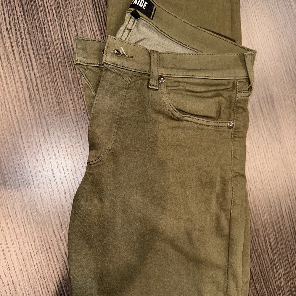 PAIGE Sage Green Trousers